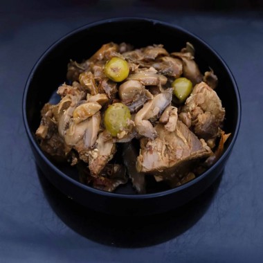 Veau aux champignons et olives