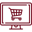 icône shopping en ligne e-commerce